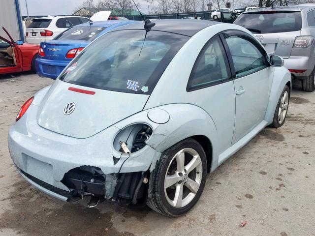 3VWRW3AG3AM022637 - 2010 VOLKSWAGEN NEW BEETLE TEAL photo 4