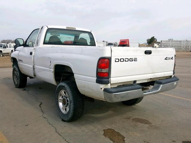 3B6KF26Z31M545976 - 2001 DODGE RAM 2500 WHITE photo 3