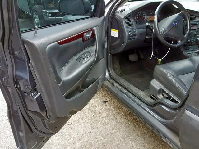 YV1RS59VX42370647 - 2004 VOLVO S60 2.5T GRAY photo 10