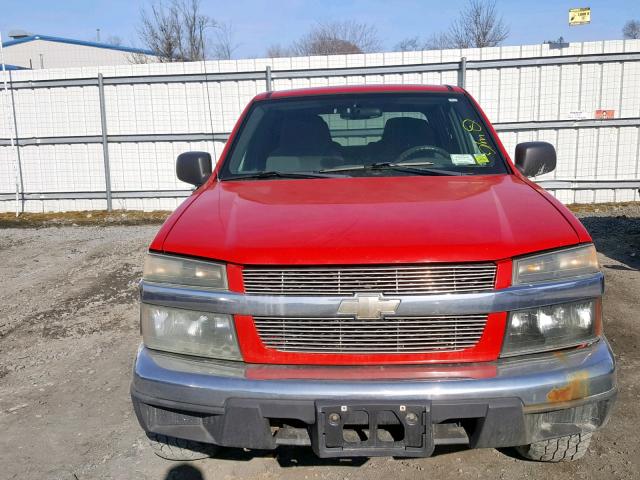 1GCDT136058212078 - 2005 CHEVROLET COLORADO RED photo 9