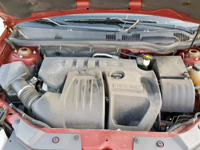 1G1AL15F577218377 - 2007 CHEVROLET COBALT LT RED photo 7