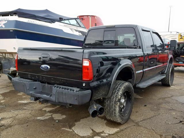 1FTWW31R18EC35738 - 2008 FORD F350 SRW S BLACK photo 4