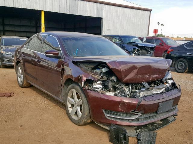 1VWAT7A38EC021534 - 2014 VOLKSWAGEN PASSAT S MAROON photo 1