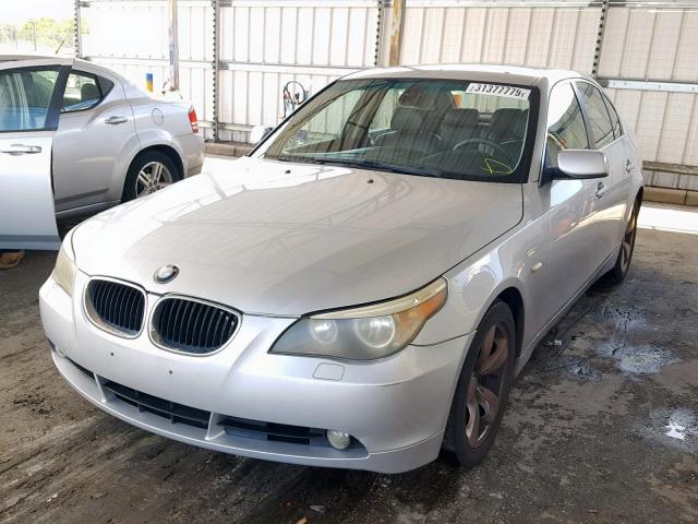 WBANA53555B855485 - 2005 BMW 525 I SILVER photo 2