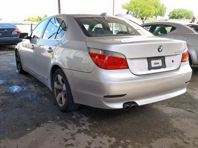 WBANA53555B855485 - 2005 BMW 525 I SILVER photo 3