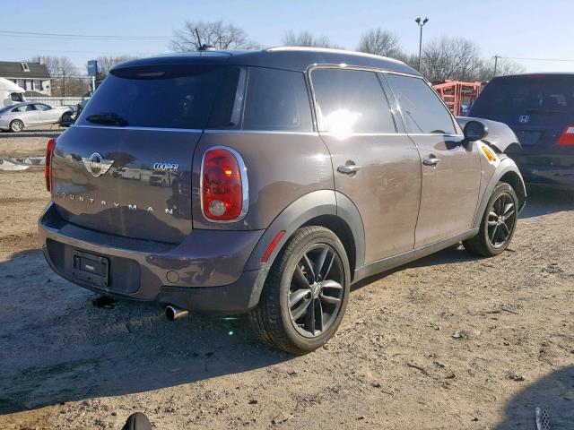 WMWZB3C57DWM09400 - 2013 MINI COOPER COU BROWN photo 4