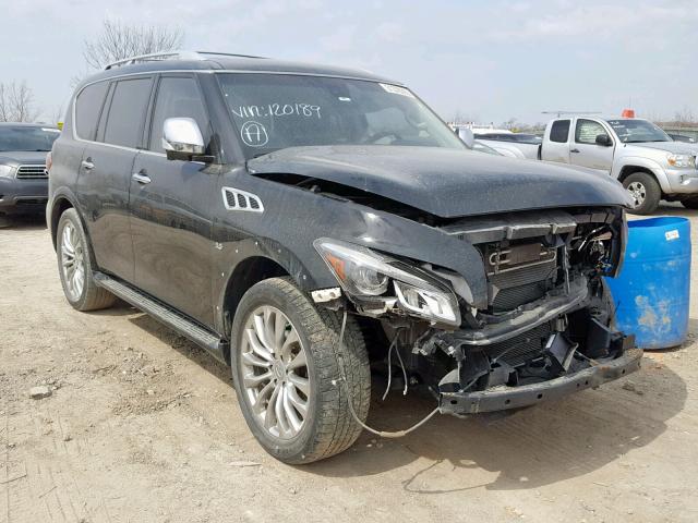 JN8AZ2NE2G9120189 - 2016 INFINITI QX80 BLACK photo 1