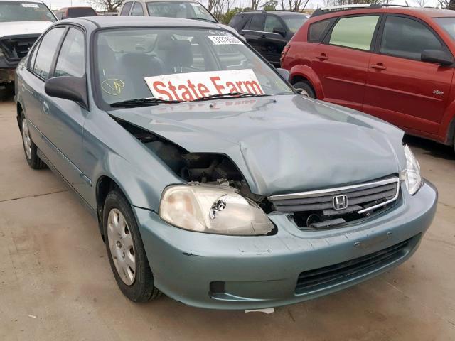 2HGEJ6613YH517534 - 2000 HONDA CIVIC BASE BLUE photo 1