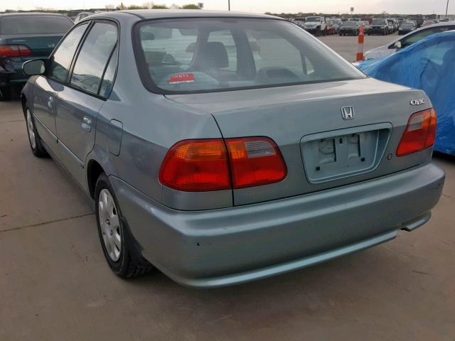 2HGEJ6613YH517534 - 2000 HONDA CIVIC BASE BLUE photo 3