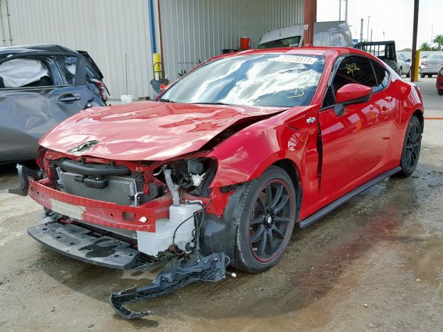 JF1ZNAA12F9708220 - 2015 TOYOTA SCION FR-S RED photo 2