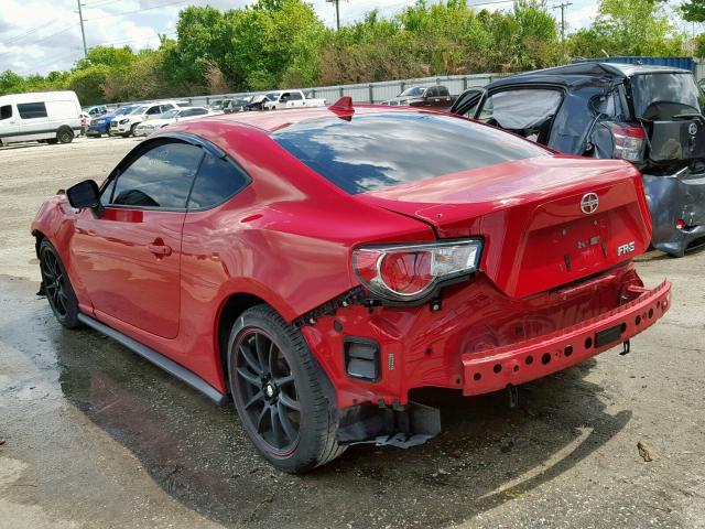 JF1ZNAA12F9708220 - 2015 TOYOTA SCION FR-S RED photo 3