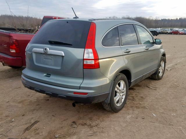 5J6RE3H74AL047747 - 2010 HONDA CR-V EXL BLUE photo 4