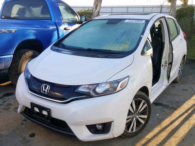 JHMGK5H88HS023976 - 2017 HONDA FIT EX WHITE photo 2