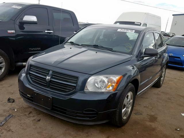 1B3HB28B28D738502 - 2008 DODGE CALIBER BLACK photo 2