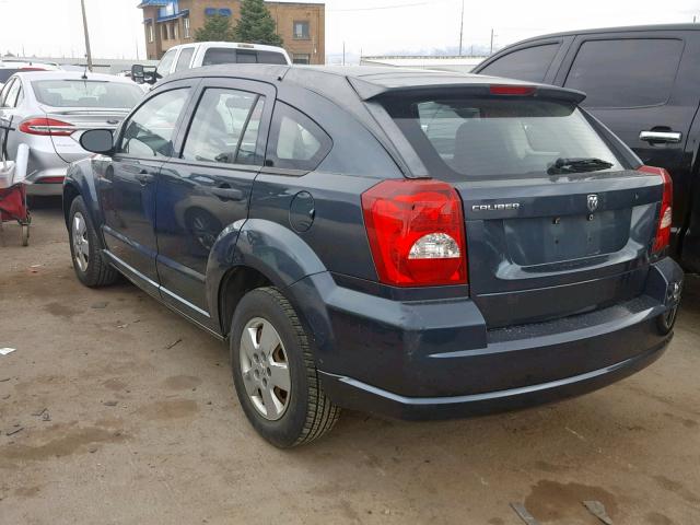 1B3HB28B28D738502 - 2008 DODGE CALIBER BLACK photo 3