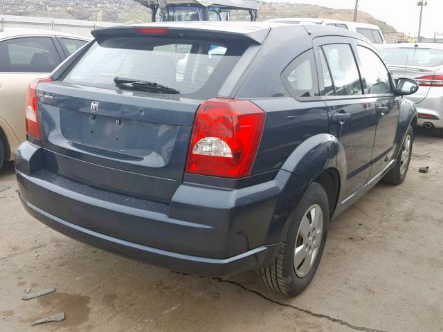 1B3HB28B28D738502 - 2008 DODGE CALIBER BLACK photo 4