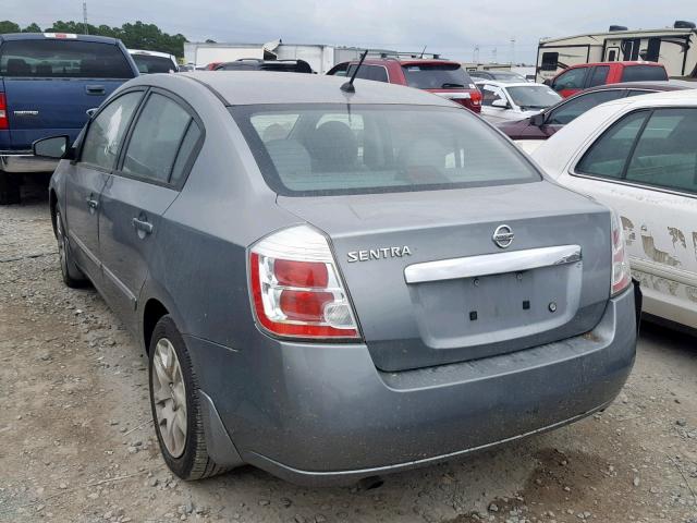 3N1AB6AP3AL646542 - 2010 NISSAN SENTRA 2.0 GRAY photo 3