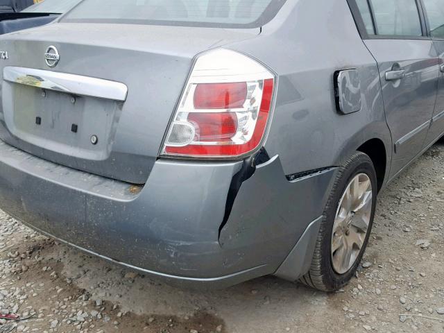 3N1AB6AP3AL646542 - 2010 NISSAN SENTRA 2.0 GRAY photo 9