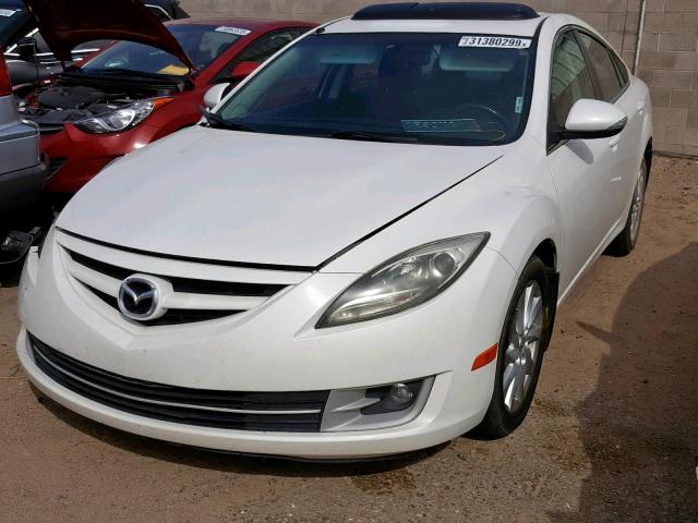 1YVHZ8CB9B5M01390 - 2011 MAZDA 6 S WHITE photo 2