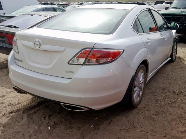 1YVHZ8CB9B5M01390 - 2011 MAZDA 6 S WHITE photo 4