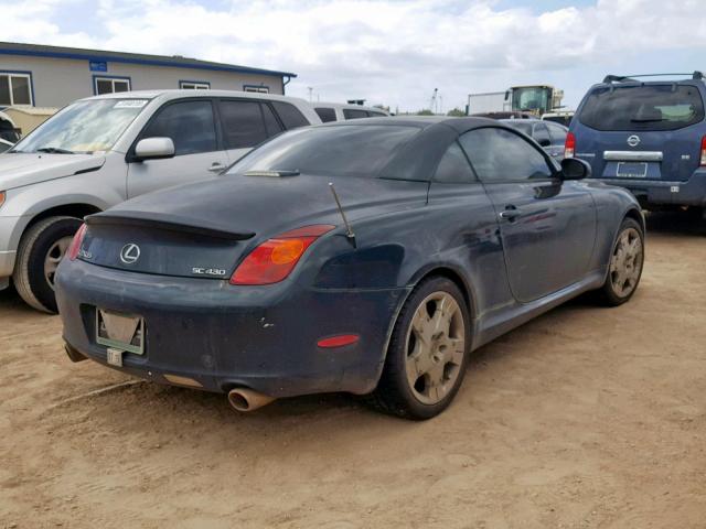 JTHFN48YX20007357 - 2002 LEXUS SC 430 GREEN photo 4