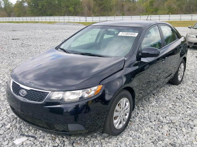 KNAFU4A26B5451989 - 2011 KIA FORTE EX BLACK photo 2