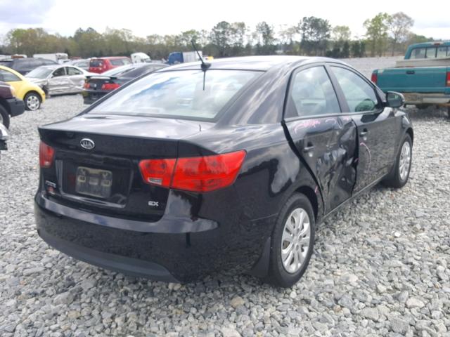 KNAFU4A26B5451989 - 2011 KIA FORTE EX BLACK photo 4