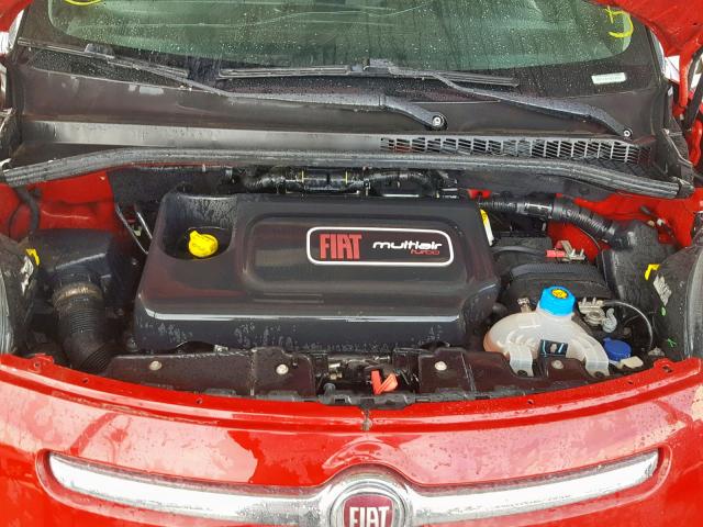 ZFBCFABH5EZ025101 - 2014 FIAT 500L EASY RED photo 7