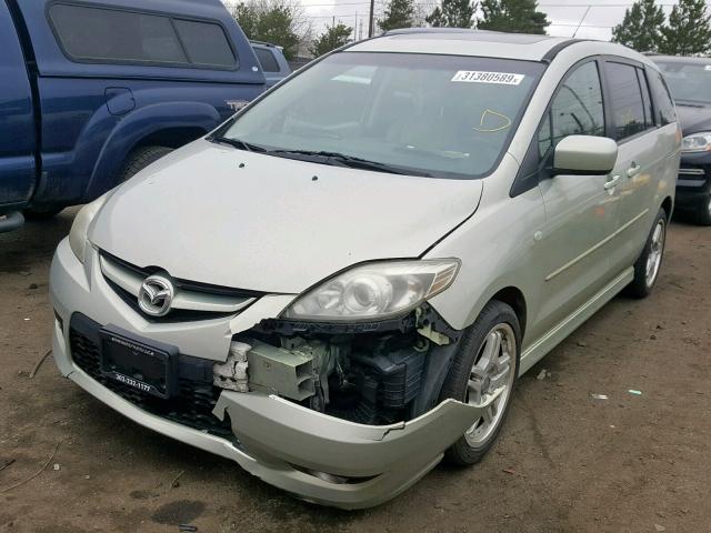 JM1CR29L580319739 - 2008 MAZDA 5 SILVER photo 2