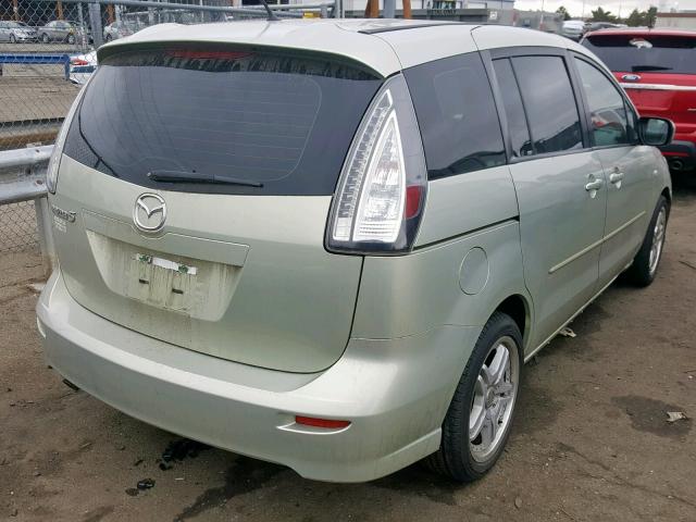 JM1CR29L580319739 - 2008 MAZDA 5 SILVER photo 4