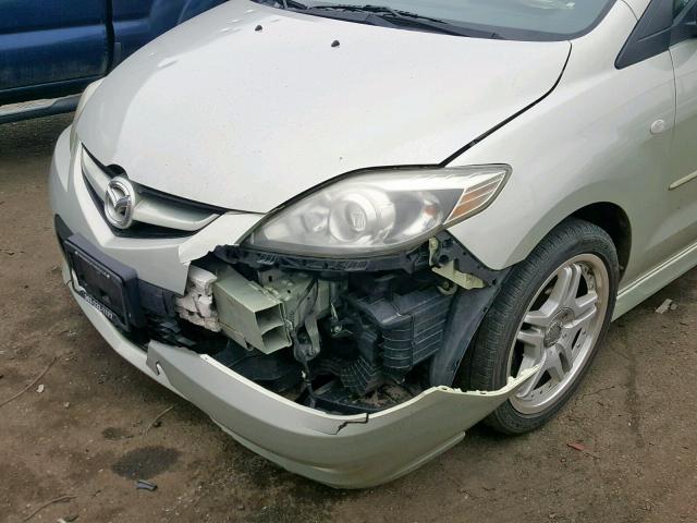 JM1CR29L580319739 - 2008 MAZDA 5 SILVER photo 9