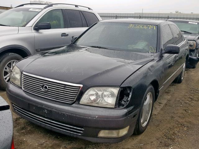 JT8BH28F7Y0171957 - 2000 LEXUS LS 400 BLACK photo 2