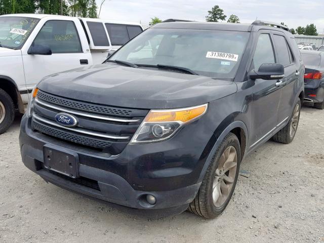 1FM5K7F89DGB83204 - 2013 FORD EXPLORER L BLACK photo 2