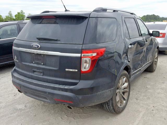 1FM5K7F89DGB83204 - 2013 FORD EXPLORER L BLACK photo 4