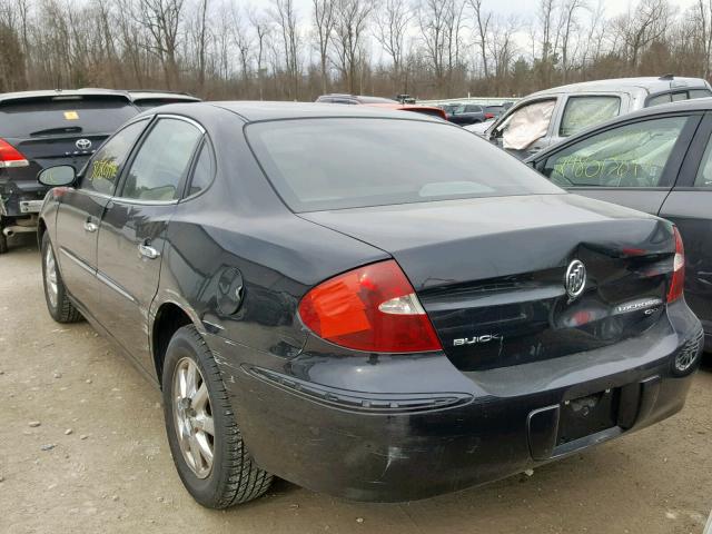 2G4WD532051243226 - 2005 BUICK LACROSSE C BLACK photo 3