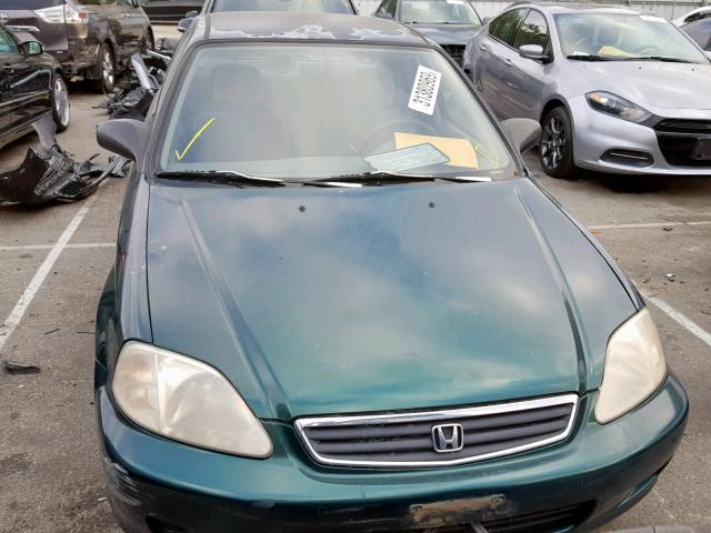 2HGEJ6615YH578416 - 2000 HONDA CIVIC BASE GREEN photo 9