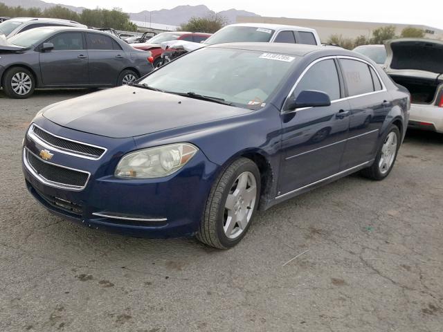 1G1ZJ57729F210090 - 2009 CHEVROLET MALIBU 2LT BLUE photo 2