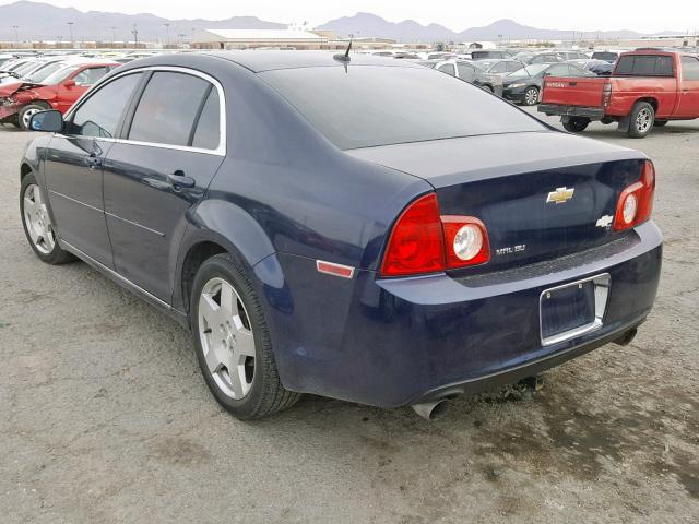 1G1ZJ57729F210090 - 2009 CHEVROLET MALIBU 2LT BLUE photo 3