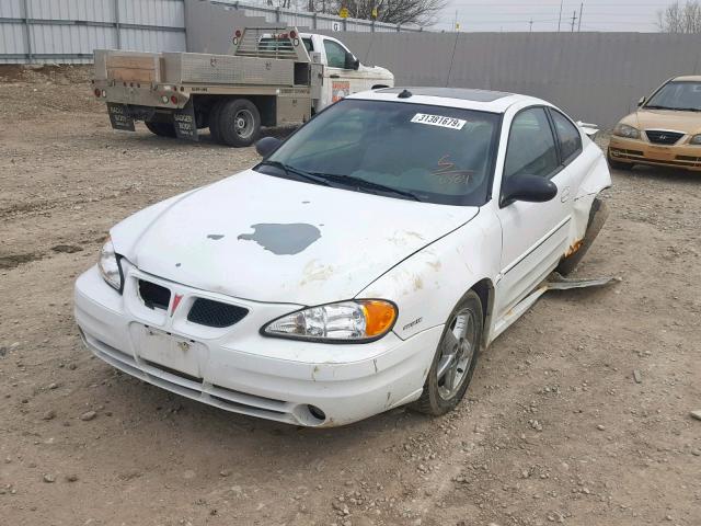 1G2NW12E63C180384 - 2003 PONTIAC GRAND AM G WHITE photo 2