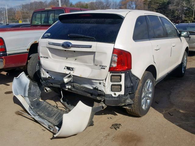 2FMDK4KC1CBA05913 - 2012 FORD EDGE LIMIT WHITE photo 4