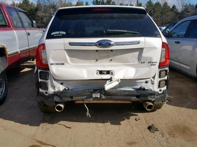 2FMDK4KC1CBA05913 - 2012 FORD EDGE LIMIT WHITE photo 9