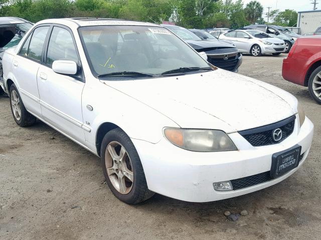 JM1BJ225330107252 - 2003 MAZDA PROTEGE DX WHITE photo 1