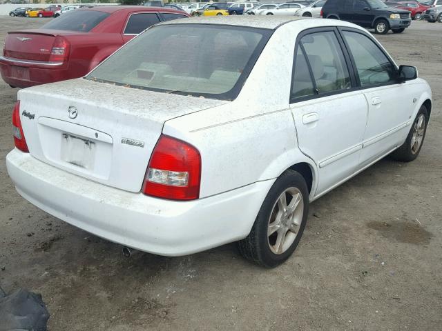 JM1BJ225330107252 - 2003 MAZDA PROTEGE DX WHITE photo 4