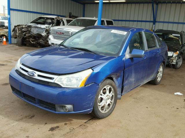 1FAHP36N99W255510 - 2009 FORD FOCUS SES BLUE photo 2