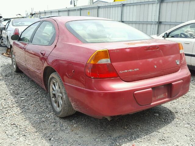 2C3HE66G5XH569979 - 1999 CHRYSLER 300M RED photo 3