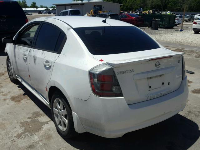 3N1AB6APXBL685937 - 2011 NISSAN SENTRA 2.0 WHITE photo 3