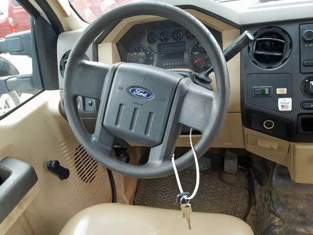 1FDWF30548EC94275 - 2008 FORD F350 SRW S WHITE photo 10