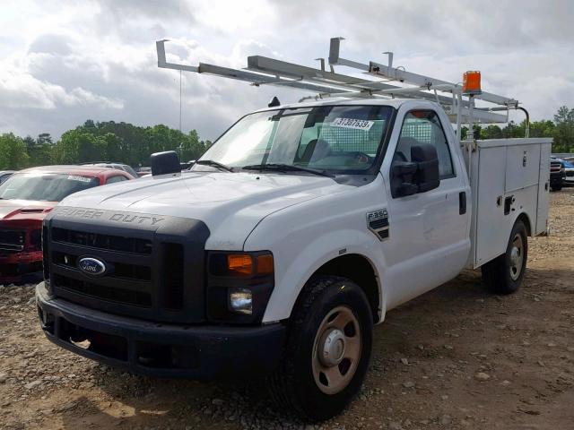 1FDWF30548EC94275 - 2008 FORD F350 SRW S WHITE photo 2