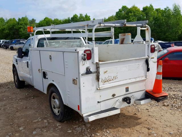 1FDWF30548EC94275 - 2008 FORD F350 SRW S WHITE photo 3