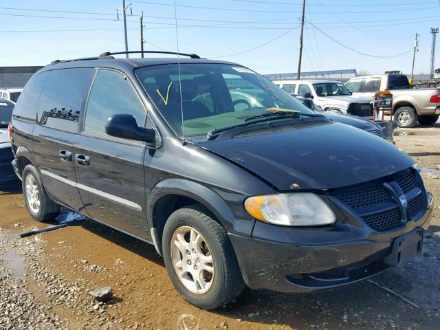 1D4GP45R24B565873 - 2004 DODGE CARAVAN SX BLACK photo 1